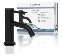 SCHUTTE Aragon 37965 Robinet d'eau Froide Uniquement pour Eau Froide - Robinet de lavabo pour Toilettes d'invites - Robinet pour Pet