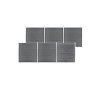 vidaXL Clôture de jardin WPC 1045x186 cm Gris