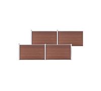 vidaXL Schutting 699x106 cm HKC bruin3053245 G