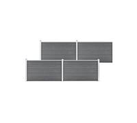 Vidaxl Clôture De Jardin Wpc 699x106 Cm Gris Gris
