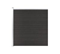 Schuttingpaneel 175x186 cm HKC zwart148973