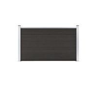 vidaXL Panneau de clôture WPC 180x105 cm Noir