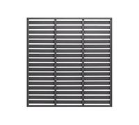 vidaXL Panneau de Clôture Ombrage de Patio Store Pare-Vent Ecran Cloison Panneau de Clôture de Jardin Extérieur WPC 180x180 cm Gris