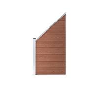 vidaXL Panneau de clôture 95x(105-180) cm HKC brun 49070 G
