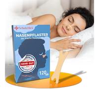 Schutzblick® Nasenpflaster Schnarchen - 120er Set Nasen Stripes zum Schlafen - Effektive Nasen Strips für besseres Atmen - Nose Strips für besseren Schlafkomfort - Nasenpflaster besser atmen