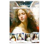 Schutzengel. Zauberhafte Lichtwesen und Botschafter (Wandkalender 2026 DIN A3 hoch), CALVENDO Monatskalender: Zarte Engelbilder im romantischen Ölgemälde-Stil