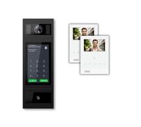 SCHUTZER Interphone vidéo avec caméra - Interphone filaire avec bus 2 fils, moniteur intérieur (4,3 po), interphone avec ouverture de porte pour maison individuelle