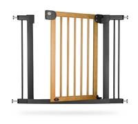 Nukido Barrière d'escalier 90° sans perçage – Réglable 76–104 cm, Marron/Noir pour bébé
