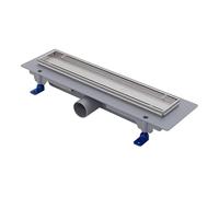 SCHWAB Caniveau de douche standard, cadre en plastique - grille de 450 mm, écoulement de 40 mm, hauteur 65 mm (réglable 65 à 87 mm), cadre de 15 mm, débit 35 à 38 l/min (EN 1253-2), capacité de charge