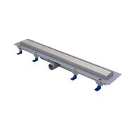 SCHWAB Caniveau de douche standard, cadre en plastique : grille de 650 mm, écoulement de 40 mm, hauteur 65 mm (réglable 65 à 87 mm), cadre de 15 mm, débit 35 à 38 l/min (EN 1253-2), capacité de charge