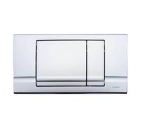 Plaque de commande murale WC Schwab RIVA DUO double touche, chromée mat