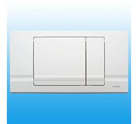 Schwab - Plaque de Commande Blanche Double Touche Riva Duo - FLUPL227179