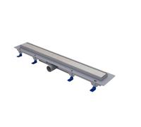 SCHWAB STANDARD Caniveau de douche, cadre en plastique - Grille de 750 mm, écoulement de 40 mm, hauteur 65 mm (réglable 65-87 mm), cadre 15 mm, débit 35-38 l/min (EN 1253-2), capacité de charge K3