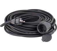 AS Schwabe Rallonge en caoutchouc 60371 H07RNF 3G1,5 230 V 16 A IP44 Noir 10 m