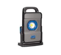 Schwabe Acculine Multi A1 46450 Projecteur mobile pour batteries de différents fabricants, 20 W, 2600 lm, cadre pliable, pour éclairage extérieur, durée d'éclairage max. 40 h à 18 V/12 Ah, IP54,