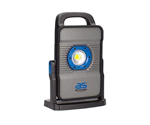 Schwabe Acculine Multi A1 46450 Projecteur mobile pour batteries de différents fabricants, 20 W, 2600 lm, cadre pliable, pour éclairage extérieur, durée d'éclairage max. 40 h à 18 V/12 Ah, IP54,