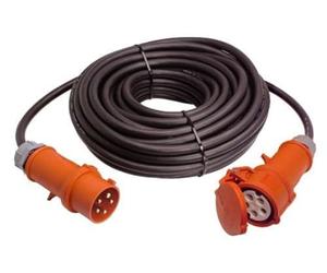 Schwabe Extension CEE 25 Mètres H07RNF 5G6 400V, 32Ampère, 5 Pôles IP44 Utilisation en Extérieur | 61028