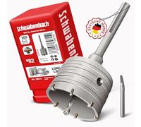 SCHWABENBACH® Carotteuse Béton SDS MAX 82 mm - Scie Cloche Béton Ø82 - Foret SDS MAX avec Foret de Centrage - 8 Dents Carbure - Pour Beton, Brique, Pierre, Granit (Pas SDS PLUS)