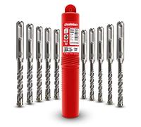 SCHWABENBACH® Foret SDS Plus Béton - Set de 10 pièces - 6 / 8mm x 110 mm - Forets à Béton et Pierre de Haute Qualité - Compatibles Bosch, Hilti, Metabo