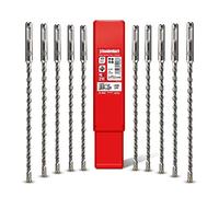 SCHWABENBACH® Foret SDS Plus Béton - Set de 10 pièces - 6 mm x 210 mm - Forets à béton et pierre de haute qualité - Compatibles Bosch, Hilti, Metabo