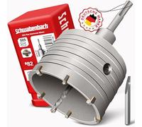 SCHWABENBACH® Scie Cloche Béton SDS Plus Ø82 mm - Scie Cloche 82mm avec Foret de Centrage - Trépan Béton M22 en Acier CR40 avec Dents en Carbure - pour Béton, Pierre, Brique et Maçonnerie