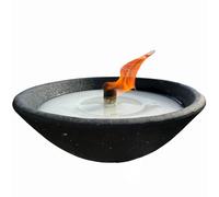 Schwabenfire Grande bougie d'extérieur en terre cuite avec mèche permanente grise 100 % faite à la main en Allemagne - Bougie d'extérieur XXL - Réutilisable - Cadeau d'anniversaire pour femme