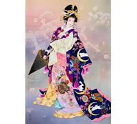 Schwagebo 1500 Pièces - Affiche - Difficult Puzzle - Gifts - Coloré - Japanese Geishas Art Painting - Décoration D'Intérieur - Elderly Jeu De Mémoire Et De Cognition - Jk35Zp