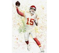 Schwagebo 1500 Pièces - Affiche - Difficult Puzzle - Gifts - Coloré - Rugbys Player Mahomes - Image d'art De Jeu De Soulagement du Stress pour Adultes - Jk384Zp
