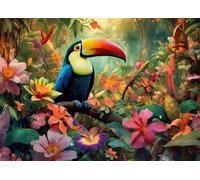 Schwagebo 1500 Pièces - Coloré Puzzles - Pictures - Gifts - Animal Ramphastos tocosss Painting - Alzheimer Games for Adults - Décoration Murale - Jk443Zp
