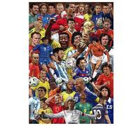 Schwagebo Poster De Footballeurs Légendaires Puzzle 1000 Pièces en Bois pour Adultes Enfants Jeux Éducatifs Jouets De Décompression Familiale Gd107Ms