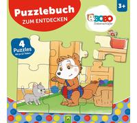 Schwager & Stei Bobo Siebenschläfer Puzzlebuch zum Entdecken: 4 Puzzles (Relié)