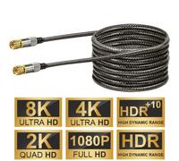 Schwaiger 10M Câble SAT 110DB 8K 4K HD TV Câble D'Antenne F-Connecteur Coaxial