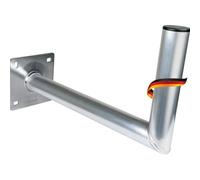 SCHWAIGER -5156- Support pour Parabole | antenne Satellite | Installation Satellite | Parabole | Support Mural | équerre en Aluminium | testé par Le TÜV | Distance au Mur 45 cm | Argent