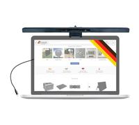 SCHWAIGER 659931 Lampe LED pour moniteur Capteur tactile intégré Lampe de bureau Screenbar Lumière du moniteur à intensité variable Connexion USB