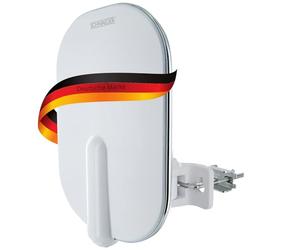 SCHWAIGER 662245 Kit antenne extérieure Active DVB-T2 numérique terrestre Récepteur Amplificateur Extérieur Portée 50km 4K UHD LTE Filtre