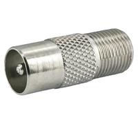 Schwaiger UEST9330531 Adaptateur F-coaxial Connexions: Prise femelle F, Fiche coaxiale IEC