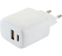 Schwaiger Adaptateur de Charge Rapide USB/Type C Blanc 230 V