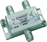 Schwaiger aSW800 einschleusweiche agrégation satellite et terrestre répartiteur signal de sortie argent