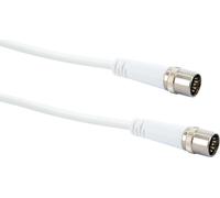 Schwaiger Câble coaxial classe A + 10 dB 5.0 m Vodafon blanc