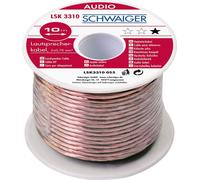 Schwaiger Câble de haut-parleur 2x0,75qmm 10m Transparent
