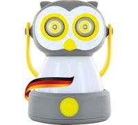 SCHWAIGER CALE100 511 Lampe de camping Design animalier Chouette Lanterne pour enfants Lampe de poche 3 lumières 10 h d'autonomie LED à piles