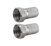 Schwaiger fiche F connecteur double pour câble coaxial - Ø 6,5 mm