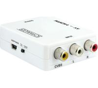 SCHWAIGER -HDMRCA01 513- Convertisseur AV-HDMI, Blanc