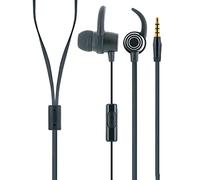 SCHWAIGER KH470S 512 Écouteurs Intra-Auriculaires avec Coussinets en Silicone, Microphone Filaire, câble Fin, Bouton de Prise Jack, réduction du Bruit, Filaire, 1,2 m, 100 DB, Noir