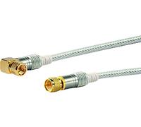 Schwaiger KVCWHD 50 - Cable de antena (5 m, 110 dB, Full HD), plateado