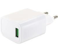 SCHWAIGER LAD440 532 Caméra Numérique, Écouteurs, Smartphone, Tablette Blanc Secteur Charge Rapide Intérieure