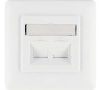 Schwaiger Prise de raccordement 2x Keystone blanc