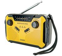 Schwaiger Radio solaire ? manivelle avec lampe LED (FM, AM), Radio, Jaune, Noir