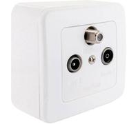 Schwaiger RDS908531 Prise antenne SAT, TV, FM montage apparent (en saillie) Prise de passage