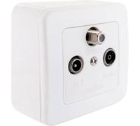 Schwaiger RDS908531 Prise antenne SAT, TV, FM montage apparent (en saillie) Prise de passage